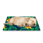 Hibiscus Monstera Hawaii Pattern Print Pet Cooling Mat Cover