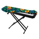 Hibiscus Monstera Hawaii Pattern Print Piano Keyboard Cover