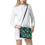 Hibiscus Monstera Hawaii Pattern Print Shoulder Handbag