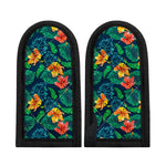 Hibiscus Monstera Hawaii Pattern Print Skillet Handle Cover