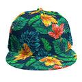Hibiscus Monstera Hawaii Pattern Print Snapback Cap