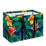 Hibiscus Monstera Hawaii Pattern Print Utility Tote Bag