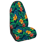 Hibiscus Monstera Hawaii Pattern Print Waterproof Car Seat Cover