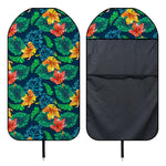 Hibiscus Monstera Hawaii Pattern Print Waterproof Car Seat Cover