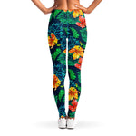Hibiscus Monstera Hawaii Pattern Print Women's Leggings