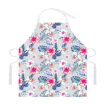 Hibiscus Orchids Hawaii Pattern Print Adjustable Apron