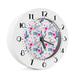 Hibiscus Orchids Hawaii Pattern Print Alarm Clock