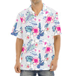 Hibiscus Orchids Hawaii Pattern Print Aloha Shirt
