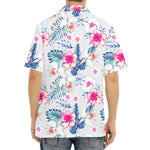 Hibiscus Orchids Hawaii Pattern Print Aloha Shirt