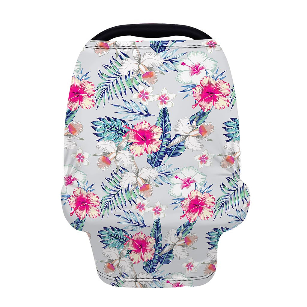 Hibiscus Orchids Hawaii Pattern Print Baby Seat Cover