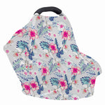 Hibiscus Orchids Hawaii Pattern Print Baby Seat Cover