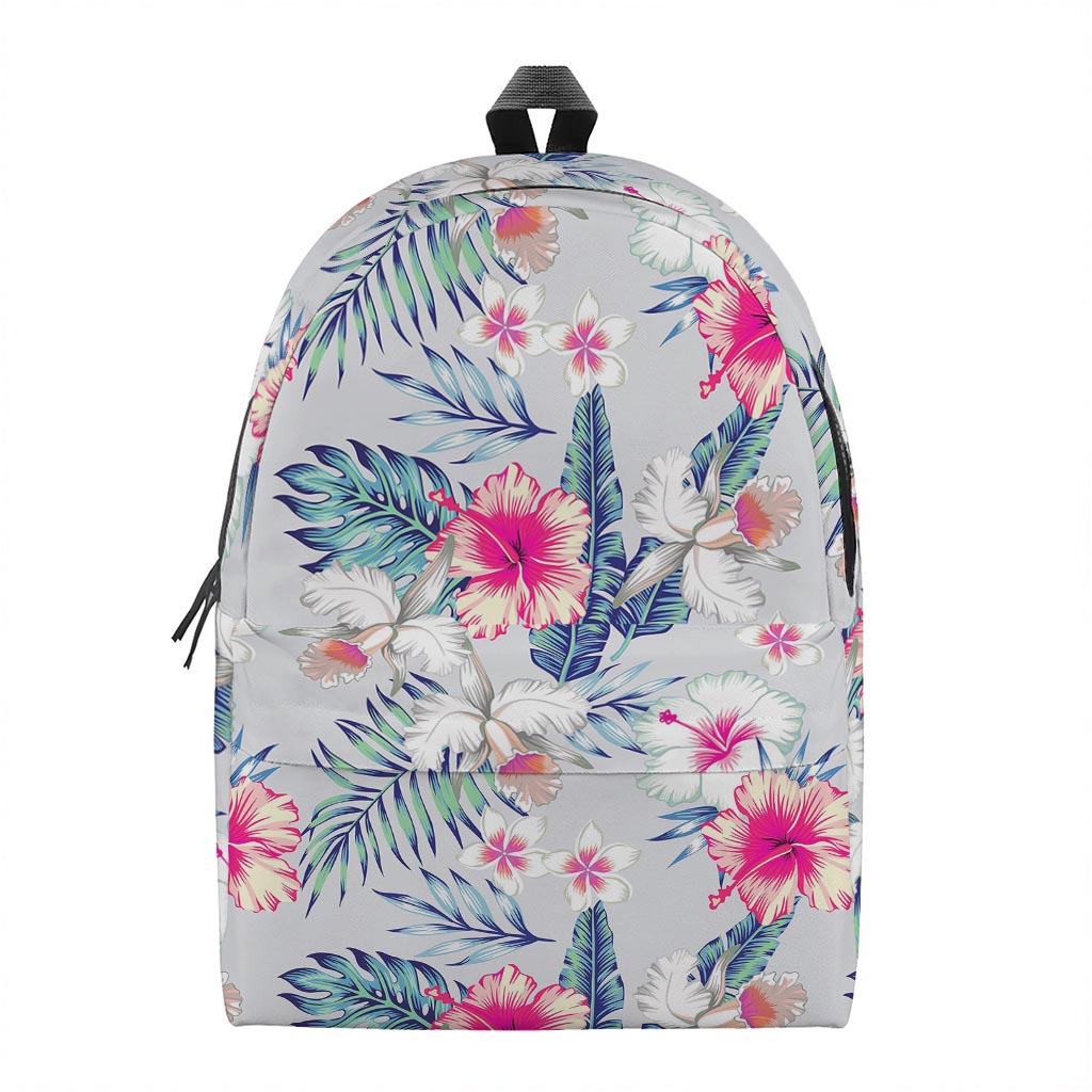 Hibiscus Orchids Hawaii Pattern Print Backpack