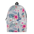 Hibiscus Orchids Hawaii Pattern Print School Backpack