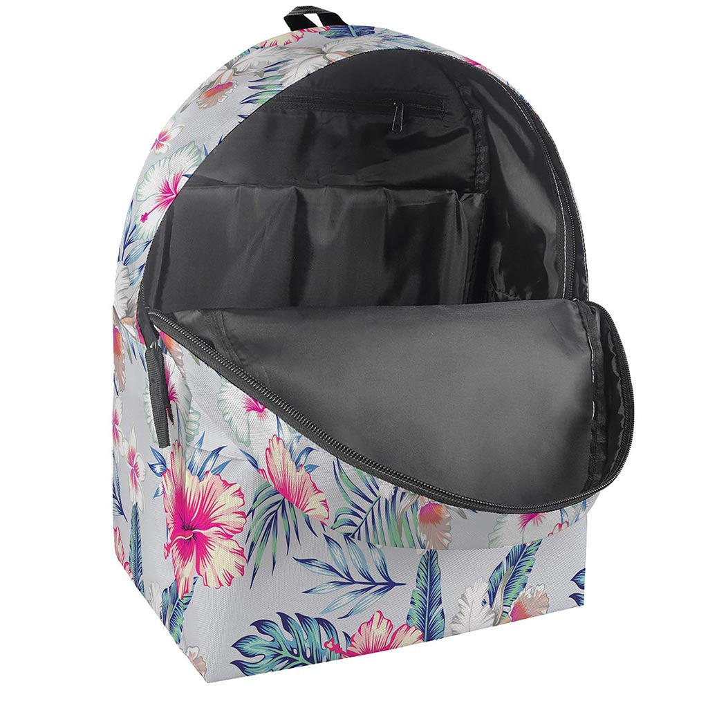 Hibiscus Orchids Hawaii Pattern Print Backpack
