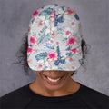 Hibiscus Orchids Hawaii Pattern Print Baseball Cap