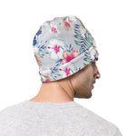 Hibiscus Orchids Hawaii Pattern Print Beanie