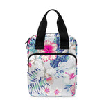 Hibiscus Orchids Hawaii Pattern Print Bible Tote Bag