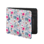 Hibiscus Orchids Hawaii Pattern Print Bifold Wallet