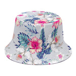 Hibiscus Orchids Hawaii Pattern Print Bucket Hat
