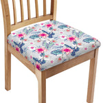 Hibiscus Orchids Hawaii Pattern Print Chair Cushion Cover