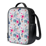 Hibiscus Orchids Hawaii Pattern Print Crossbody Lunch Bag