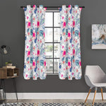 Hibiscus Orchids Hawaii Pattern Print Curtain