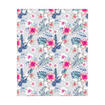 Hibiscus Orchids Hawaii Pattern Print Curtain