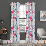 Hibiscus Orchids Hawaii Pattern Print Curtain