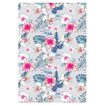 Hibiscus Orchids Hawaii Pattern Print Curtain