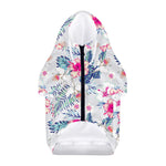 Hibiscus Orchids Hawaii Pattern Print Dog Zip Up Hoodie