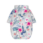 Hibiscus Orchids Hawaii Pattern Print Dog Zip Up Hoodie