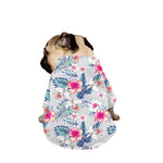 Hibiscus Orchids Hawaii Pattern Print Dog Zip Up Jacket