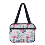Hibiscus Orchids Hawaii Pattern Print Double Strap Bible Bag