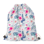 Hibiscus Orchids Hawaii Pattern Print Drawstring Bag