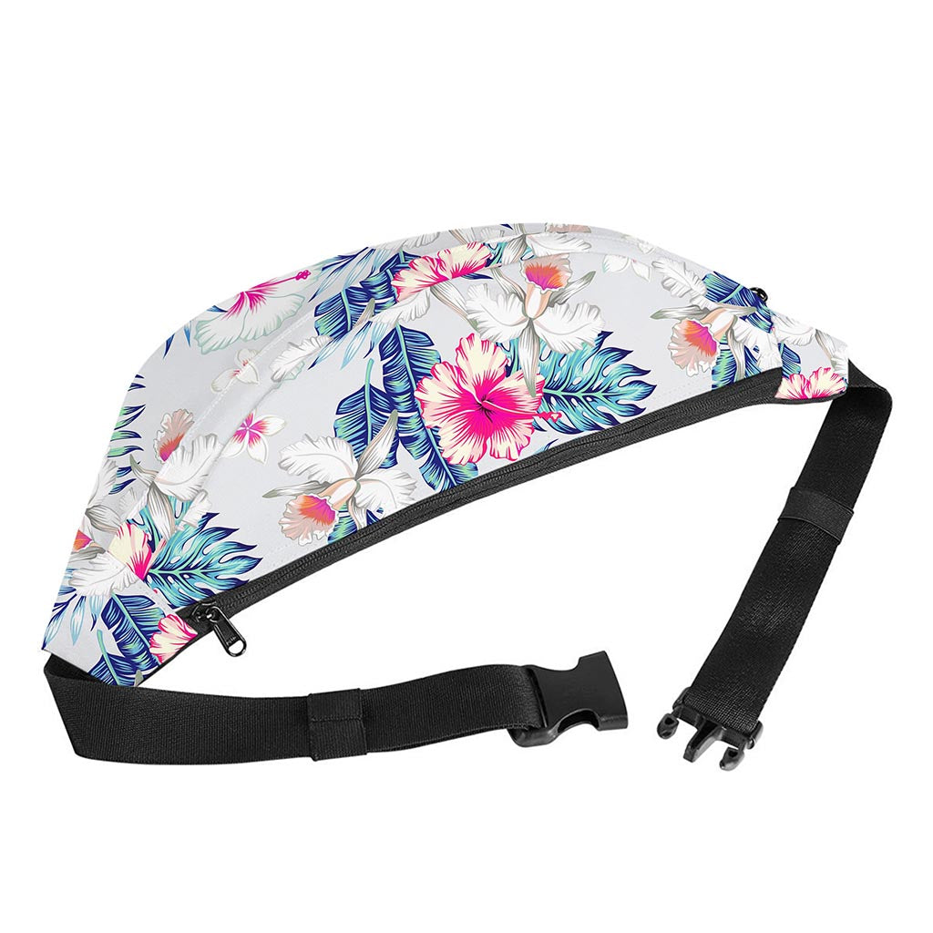 Hibiscus Orchids Hawaii Pattern Print Fanny Pack