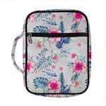 Hibiscus Orchids Hawaii Pattern Print Front Pocket Bible Bag