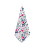 Hibiscus Orchids Hawaii Pattern Print Hand Towel