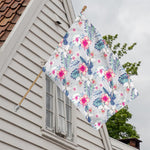 Hibiscus Orchids Hawaii Pattern Print House Flag