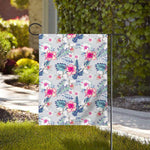 Hibiscus Orchids Hawaii Pattern Print House Flag