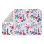 Hibiscus Orchids Hawaii Pattern Print Indoor Door Mat