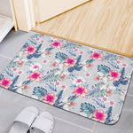 Hibiscus Orchids Hawaii Pattern Print Indoor Door Mat