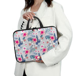 Hibiscus Orchids Hawaii Pattern Print Laptop Sleeve With Handle