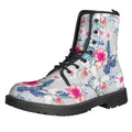 Hibiscus Orchids Hawaii Pattern Print Lace-Up Boots