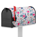Hibiscus Orchids Hawaii Pattern Print Mailbox Cover