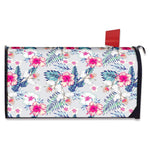 Hibiscus Orchids Hawaii Pattern Print Mailbox Cover