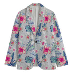 Hibiscus Orchids Hawaii Pattern Print Men's Blazer