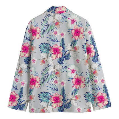 Hibiscus Orchids Hawaii Pattern Print Men's Blazer