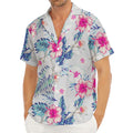 Hibiscus Orchids Hawaii Pattern Print Men's Deep V-Neck Shirt