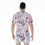 Hibiscus Orchids Hawaii Pattern Print Men's Rompers