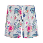 Hibiscus Orchids Hawaii Pattern Print Men's Sports Shorts